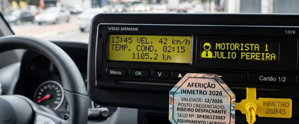 Cronotacógrafo: Onde fazer a aferição e como emitir o certificado do INMETRO em 2026