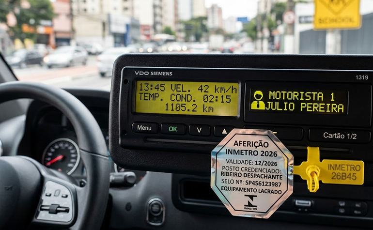 Cronotacógrafo: Onde fazer a aferição e como emitir o certificado do INMETRO em 2026