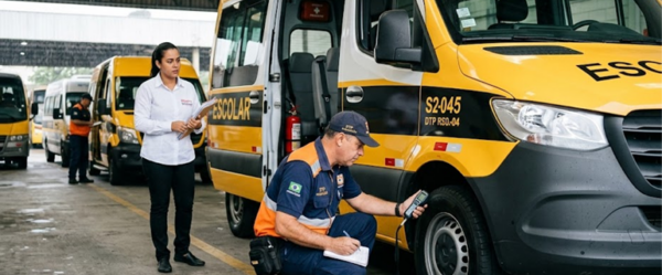 Vistoria Semestral para o Transporte Escolar: O que o fiscal olha e como evitar a reprovação